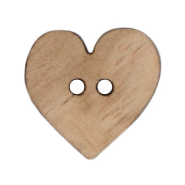 Milward Houten Hart Knoop 15mm (3 stuks) (2)