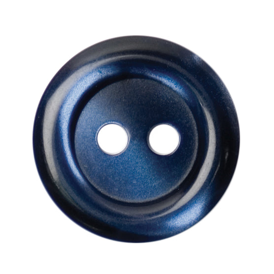 Milward Knoop Donkerblauw Glans Met Opstaande Rand 15mm (6 stuks) (2)