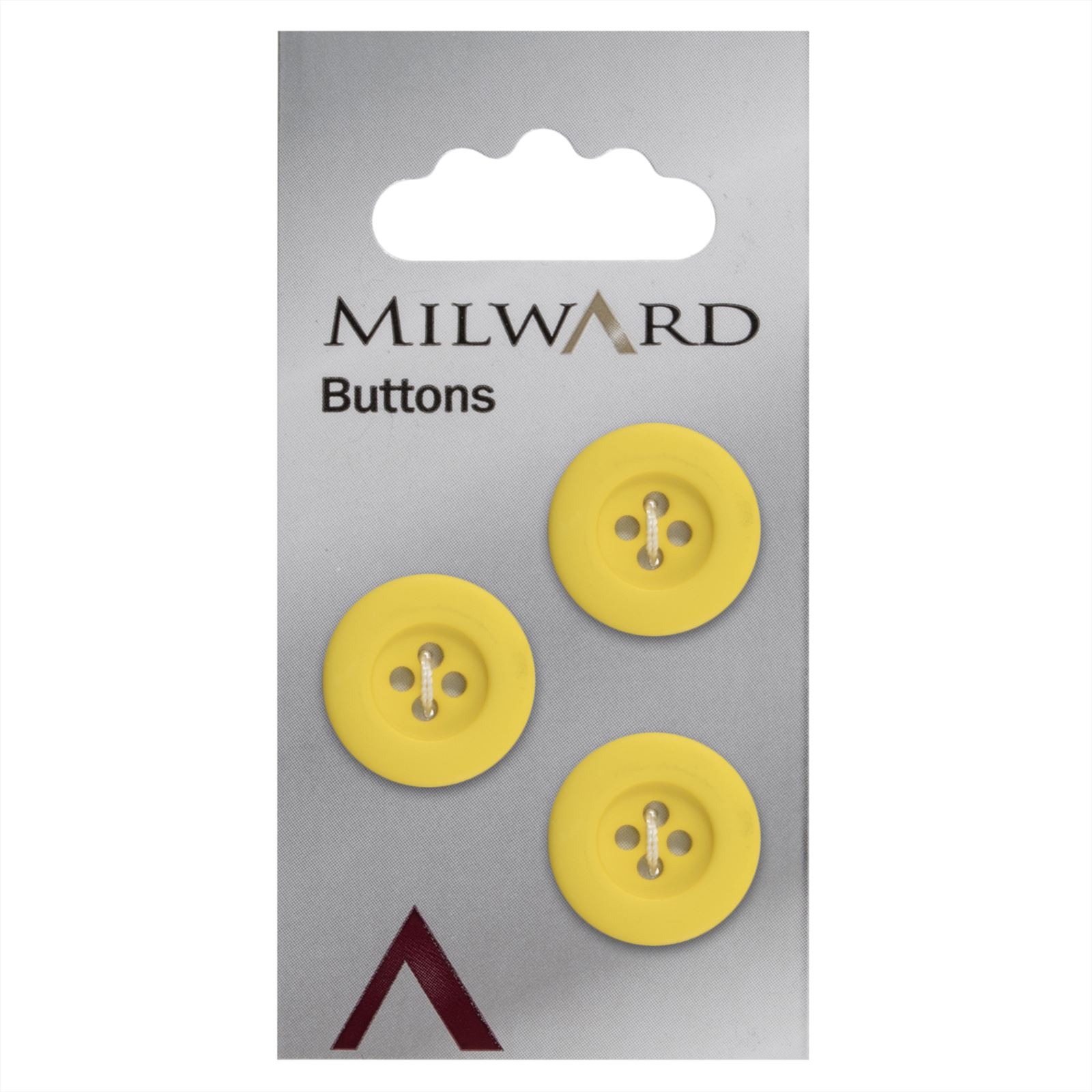Milward Knoop Mat Geel 17mm (3 stuks)
