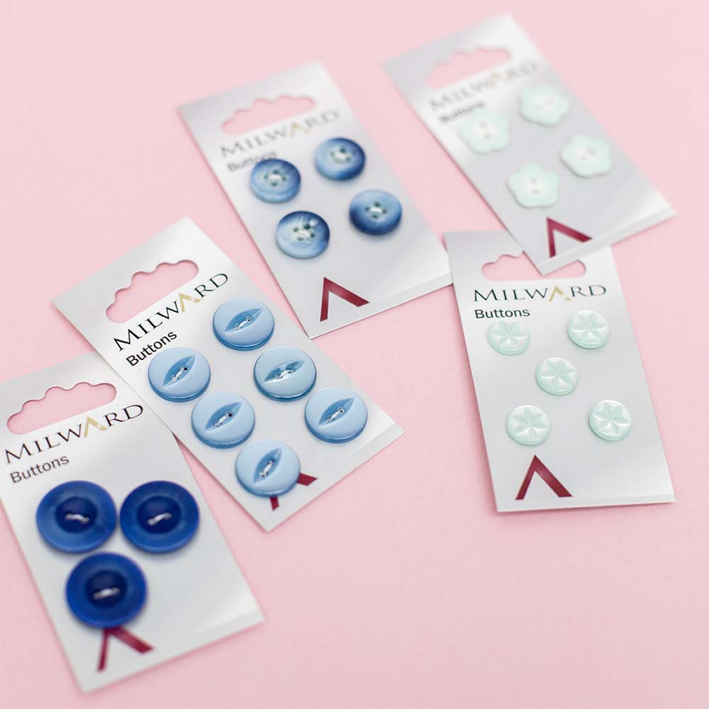 Knopen — gemaakt met Milward Knoop Mat met Opstaande Rand Paars 17mm (3 stuks) (2)