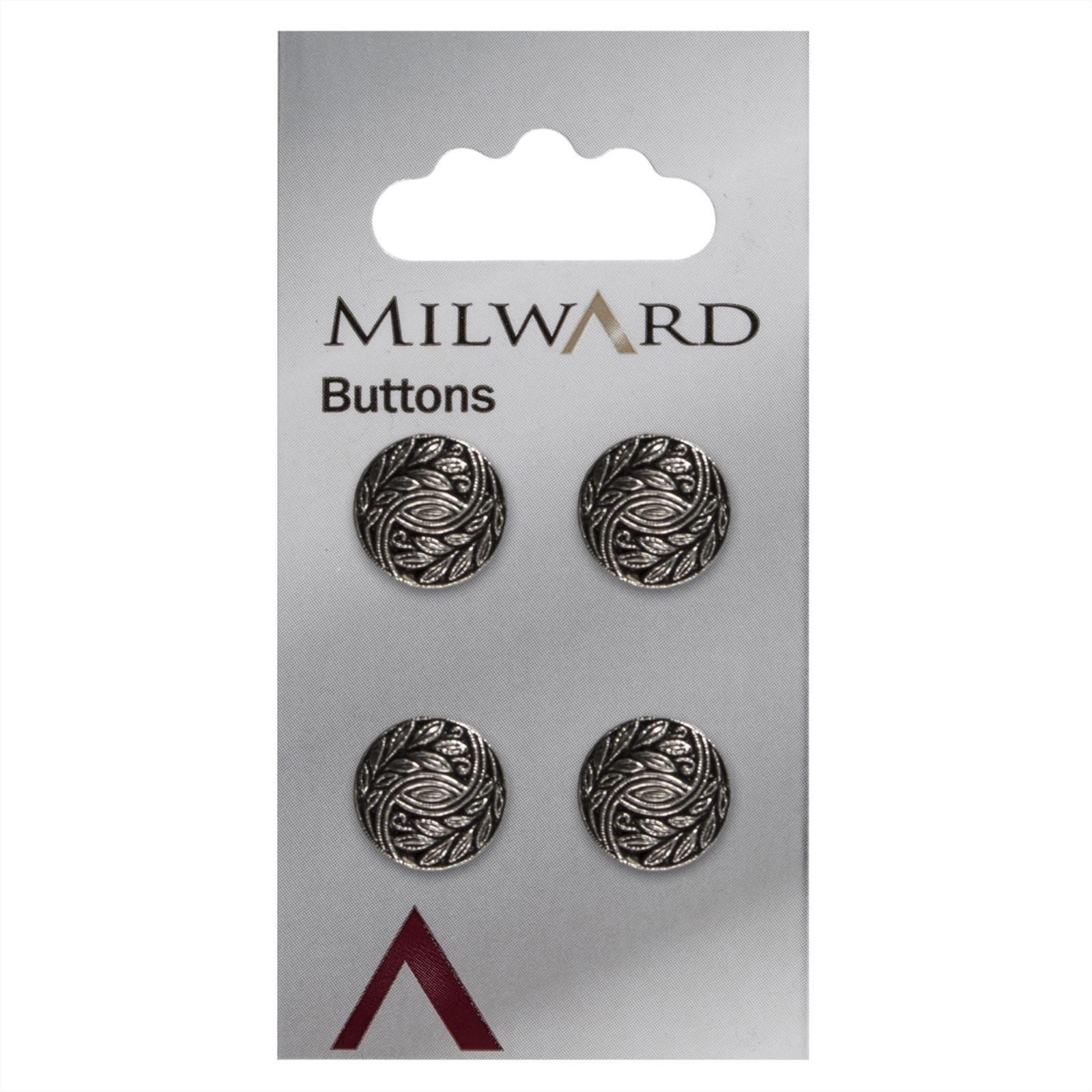 Milward Knoop Metaal Bloemblad 12mm (4 stuks)