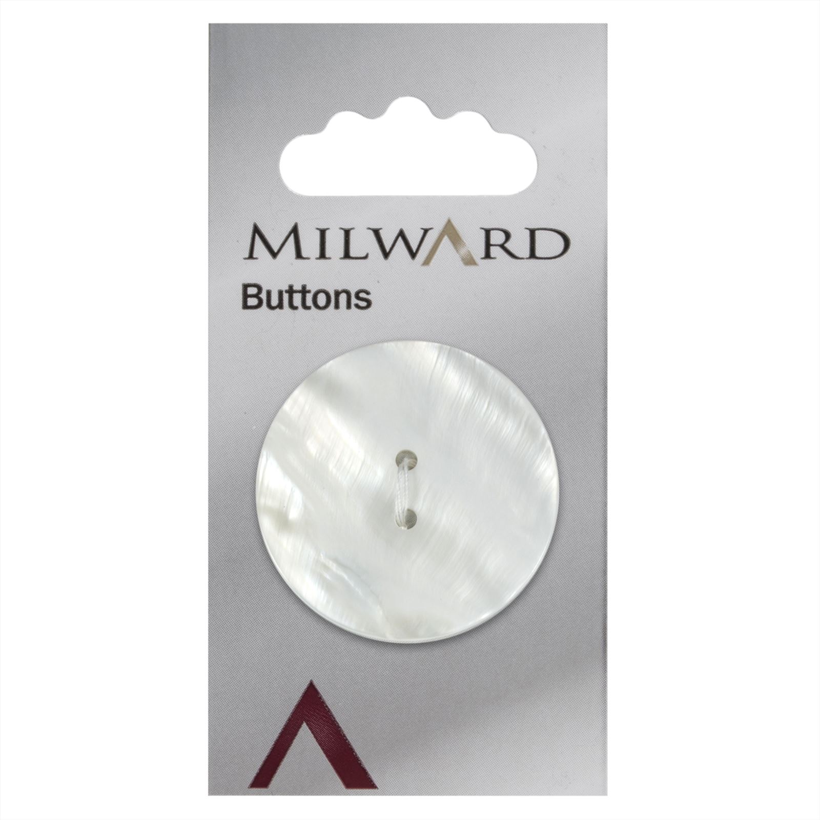 Milward Knoop Parelmoer met Reliëf 34mm (1 stuk)