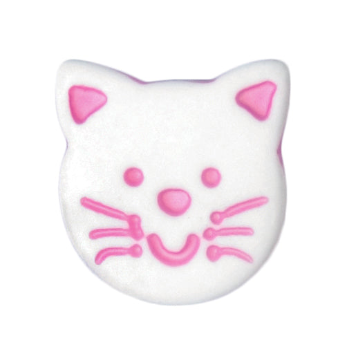 Milward Knoop Poes Wit/Roze 14mm (4 stuks) (2)
