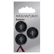Milward Knoop Zwart/Blauw 20mm (3 stuks)