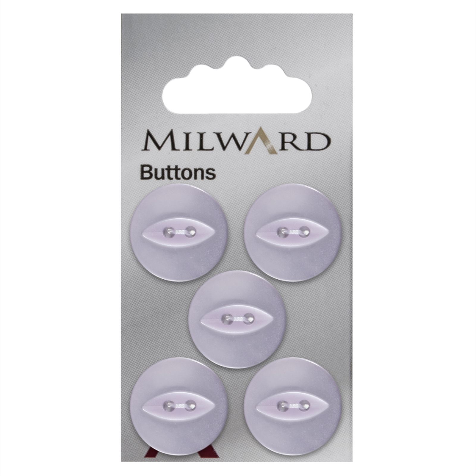 Milward Parelmoer Knoop Paars 19mm (5 stuks)