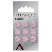Milward Parelmoer Knoop Roze 11mm (9 stuks)