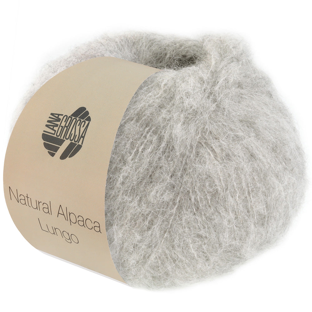 Lana Grossa Natural Alpaca Lungo 005 Grijs