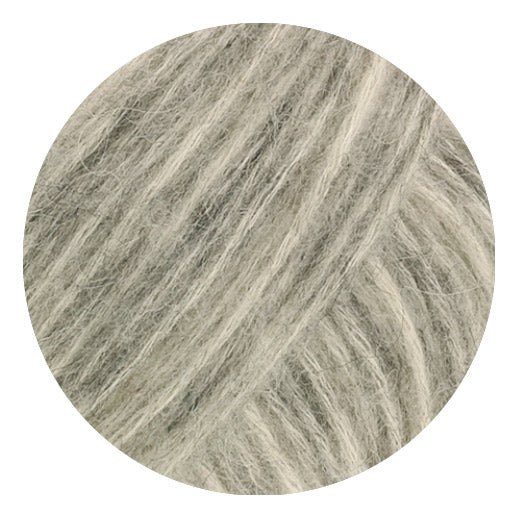 Lana Grossa Pelo Cashmere 004 Off-white/Light Grey