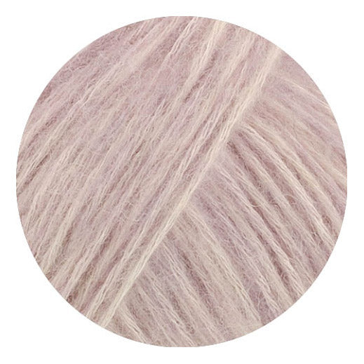 Lana Grossa Pelo Cashmere 007 Lilac/Off-white