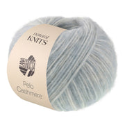 Lana Grossa Pelo Cashmere 011 Light Blue/Off-white