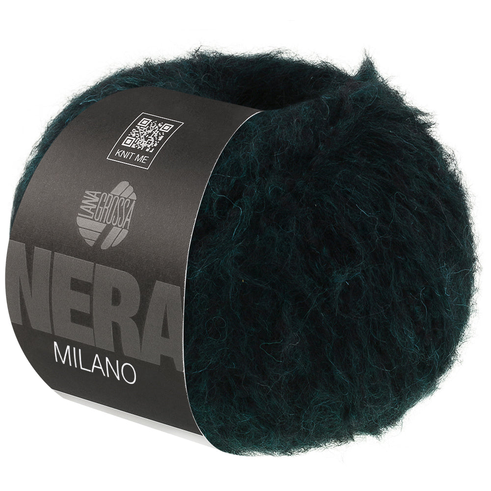 Lana Grossa Milano 008 Zwartgroen - bol garen in de kleur van voren