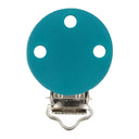 Opry Silicone Pacifier Clip, Blue/Green, 29.5 x 42.7 mm