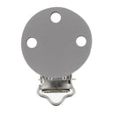 Opry Silicone Pacifier Clip, Dark Grey, 29.5 x 42.7 mm
