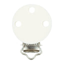 Opry Silicone Pacifier Clip, White, 29.5 x 42.7 mm
