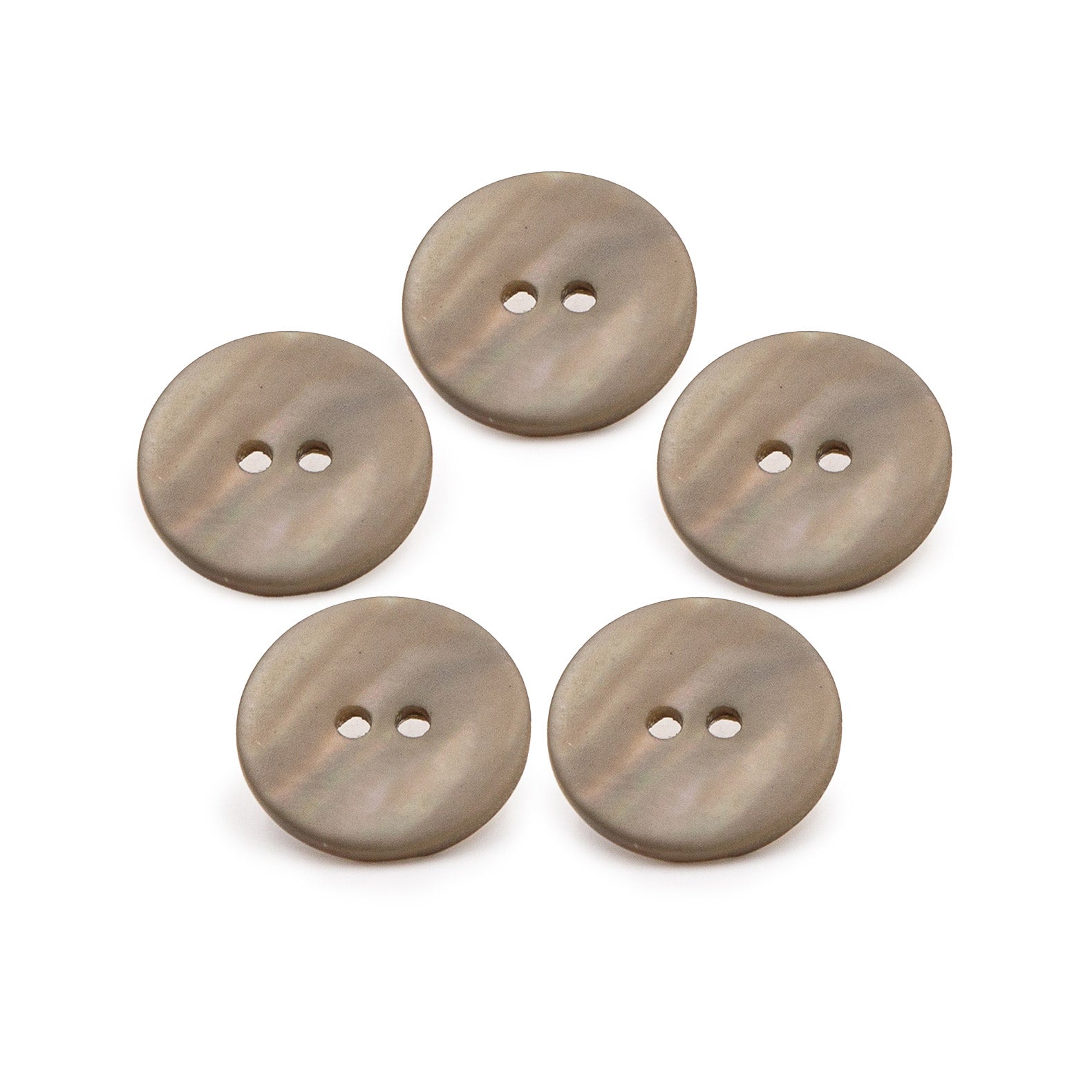 PPY Knopenset Parelmoer Kaki