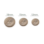 PPY Knopenset Parelmoer Kaki 5 Stuks 15 mm