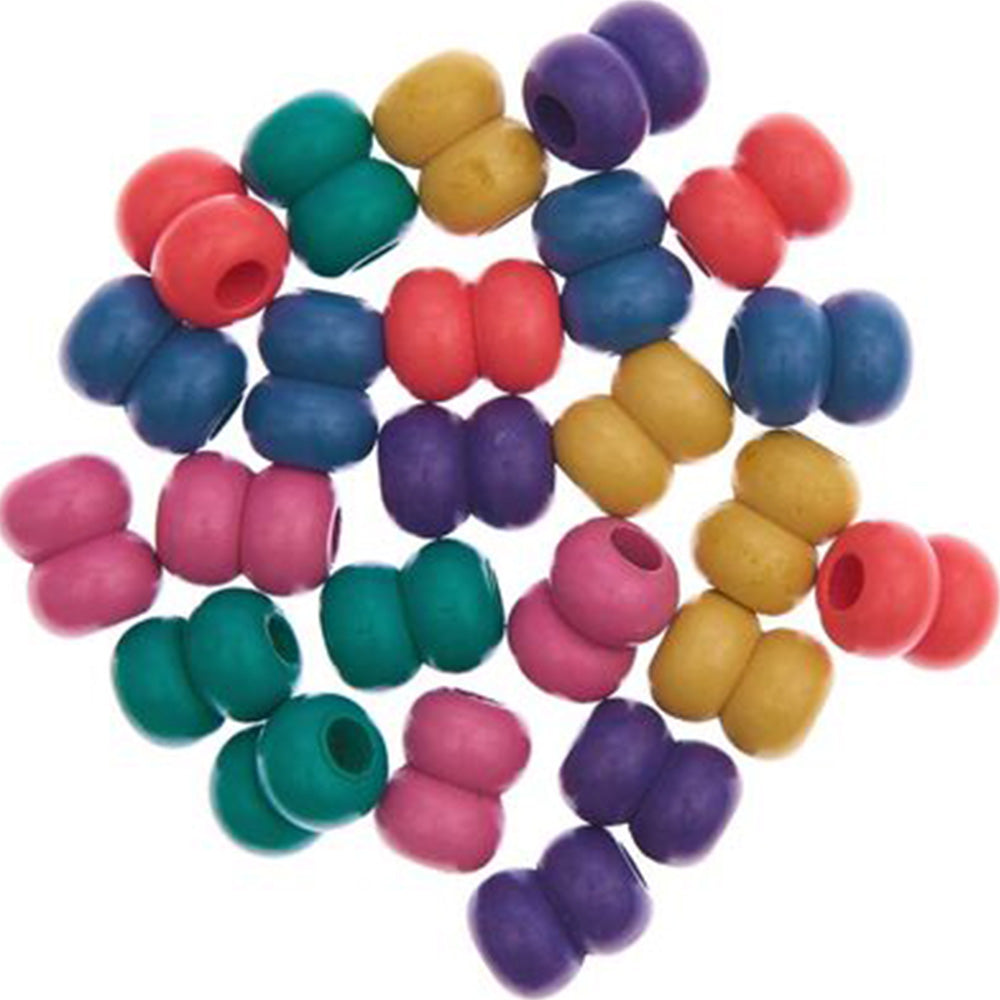 Rainbow — gemaakt met Rico Macramé Houten Kralen 17x22mm Rainbow Colours - (2)
