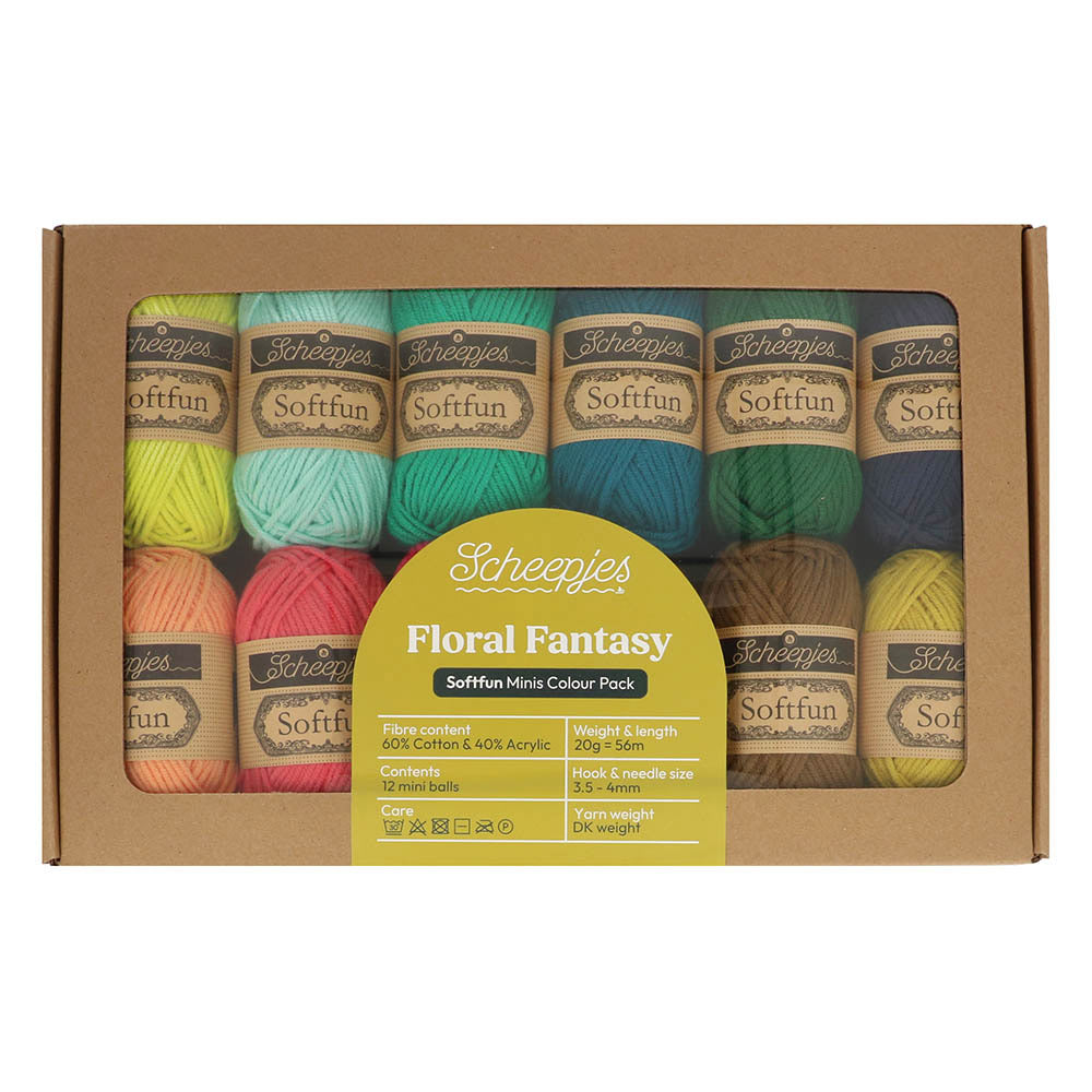 Scheepjes Softfun Colour Pack 12x20g Floral Fantasy
