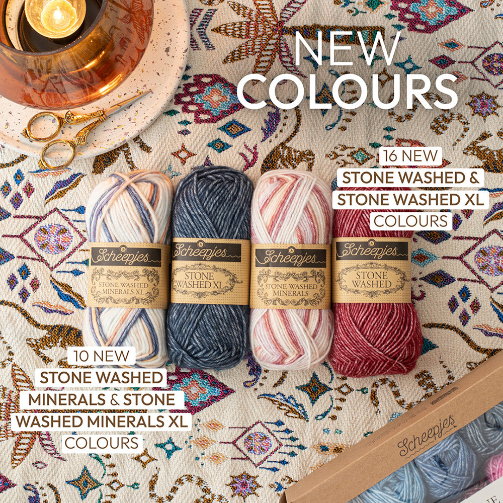 Sw nc launch jan minerals — gemaakt met Scheepjes Stone Washed Minerals