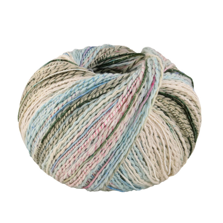 Lana Grossa Torto 002 Ruw Wit/Mint/Roze/Grijs/Donkergroen/Lichtblauw