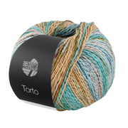 Lana Grossa Torto 003 Geel-Beige/Mint/Roze/Turquoise/Groen/Goudgeel/Zalm/Jeans