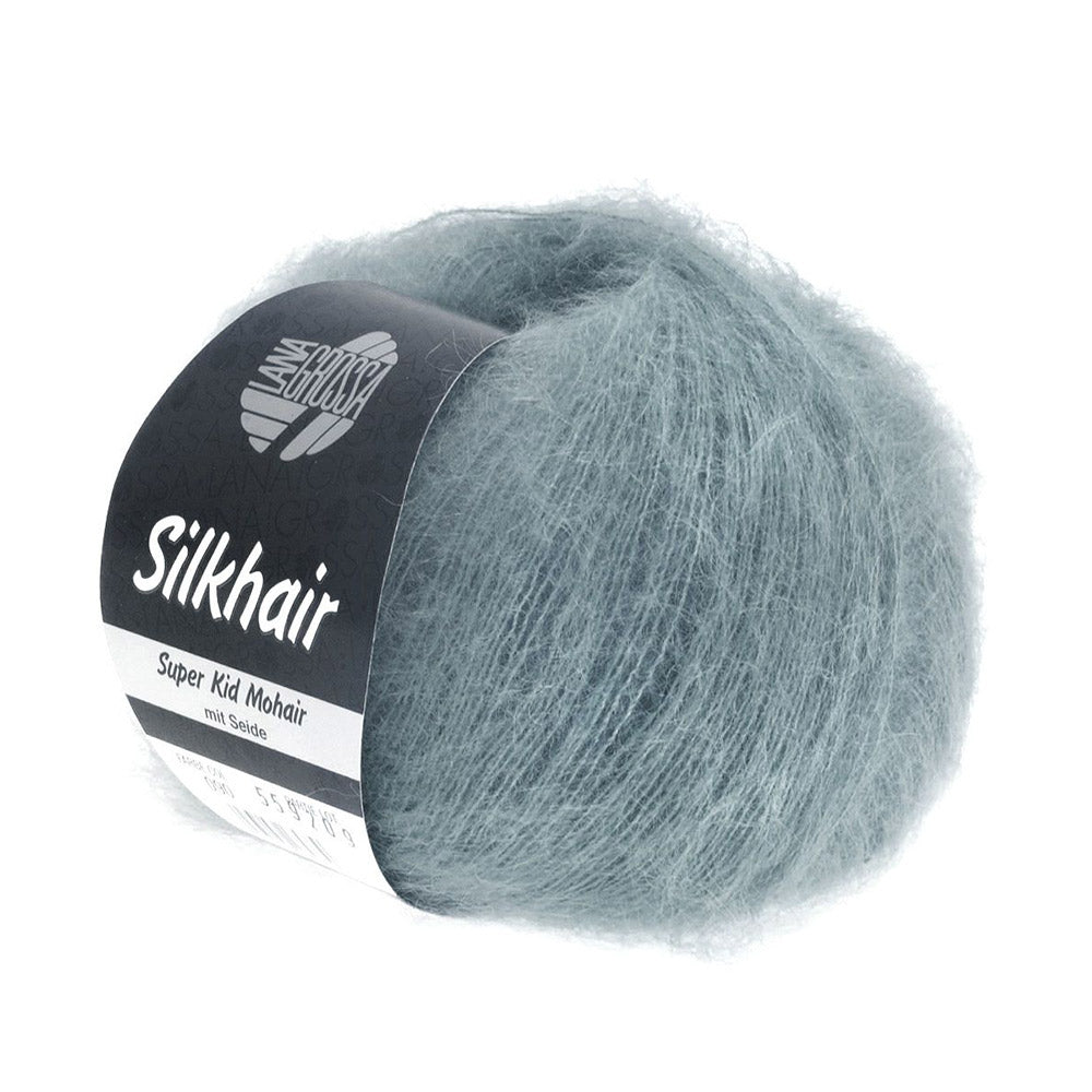 Lana Grossa Silkhair 094 Grafiet Grijs - bol luxe mohair- en zijdegaren in de gekozen kleur