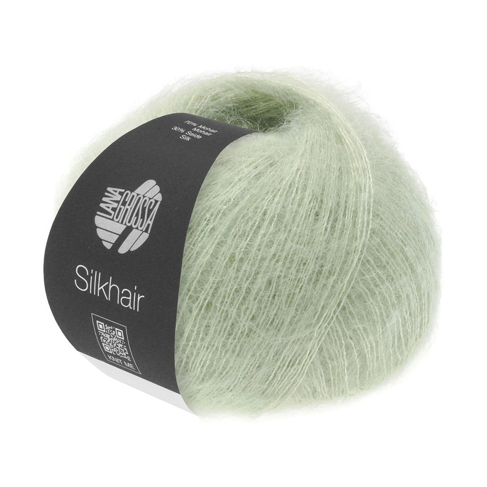 Lana Grossa Silkhair 140 Wit Groen