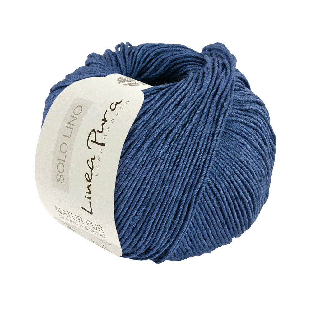 Lana Grossa Solo Lino 076 Blauw