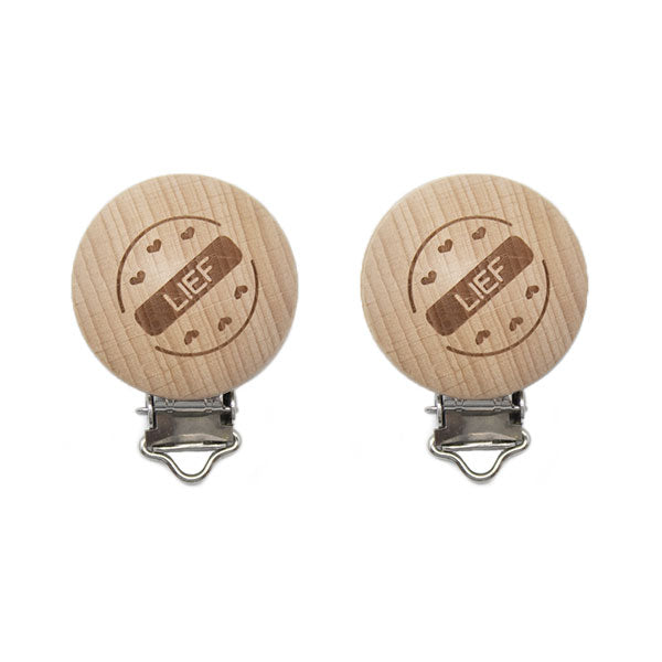 Durable Houten Speenclips 2 stuks 56 Lief
