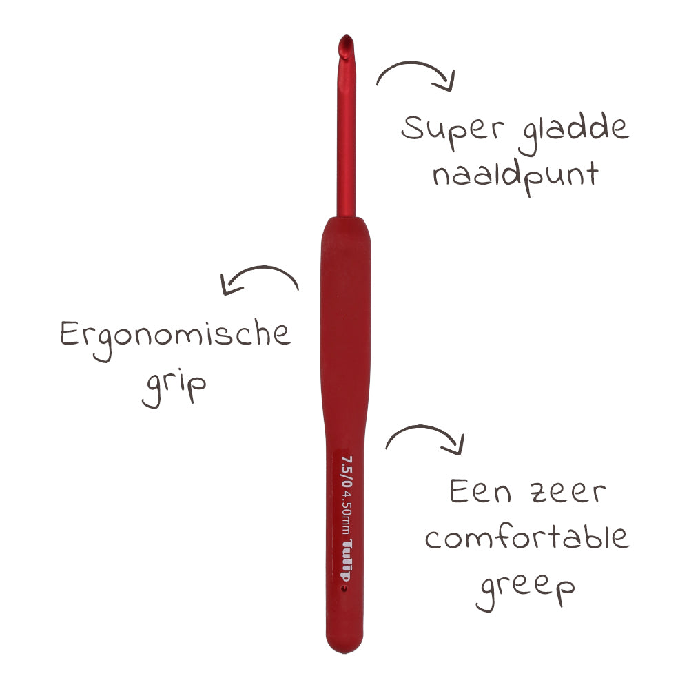 Tekstnl — gemaakt met Tulip Etimo Red Haaknaald 4.00mm