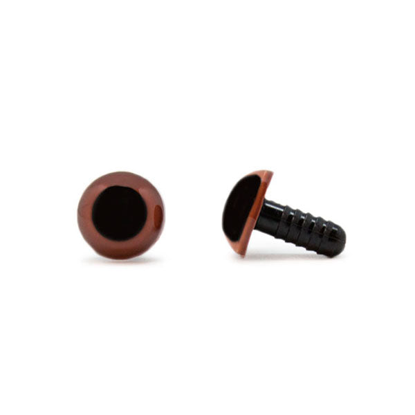 Veiligheidsogen Bruin 10 mm per paar