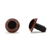 Veiligheidsogen Bruin 15 mm per paar