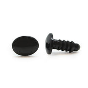 Veiligheidsogen Ovaal Zwart 5 paar 10mm