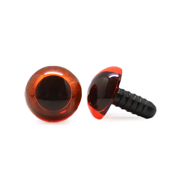 Veiligheidsogen Transparant Oranje 16 mm per paar
