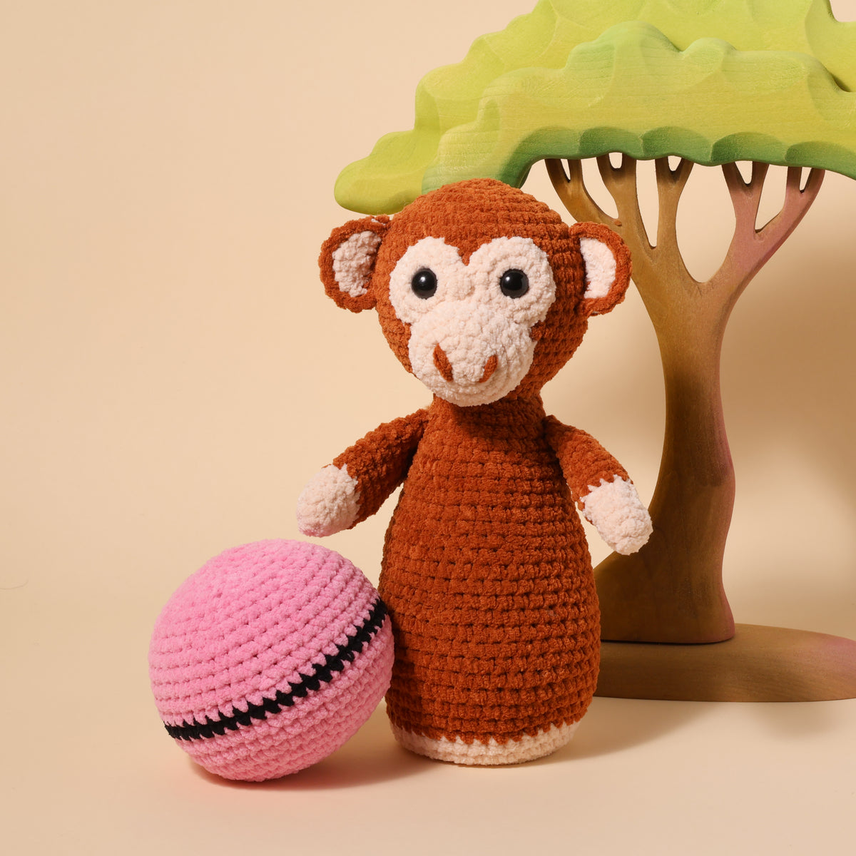 Detailfoto van een safaridier uit het YarnZoo Kegelspel