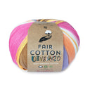 Katia Fair Cotton Diverso 401 Yellow-Fuchsia