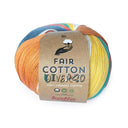 Katia Fair Cotton Diverso 404 Coral-Orange-Green