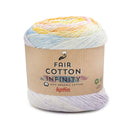Katia Fair Cotton Infinity 101 Light Lilac-Pastel Blue-Light Green-Pastel Yellow