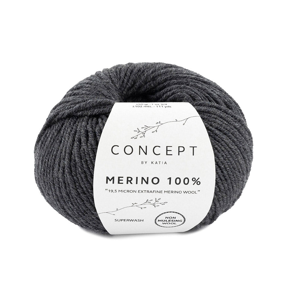 Katia Merino 100% 503 Donker grijs