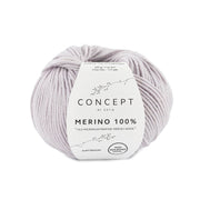 Katia Merino 100% 086 Parelachtig licht grijs