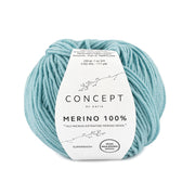 Katia Merino 100% 075 Water blauw