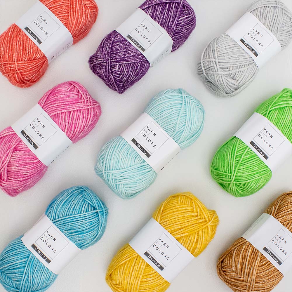 Sfeerbeeld met Yarn and Colors Charming alle kleuren pakket