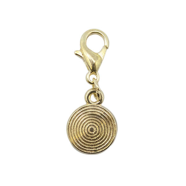 Yarn and Colors Circle Charm 089 Gold