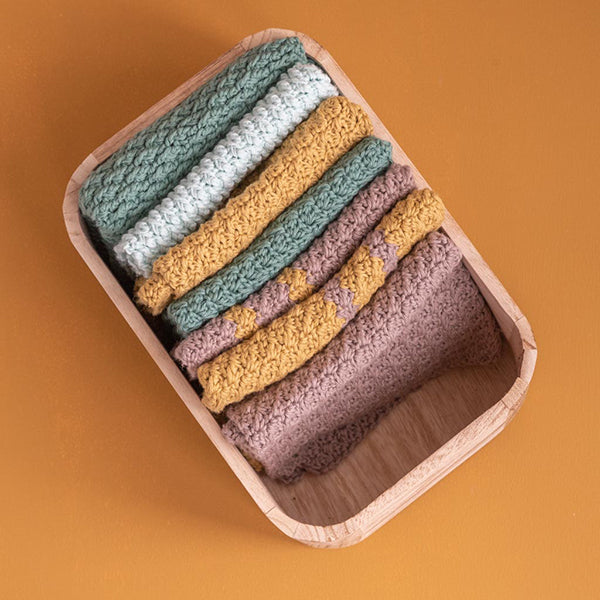 Clean cloths — gemaakt met Yarn and Colors Favorite Clean Cloths Haakpakket