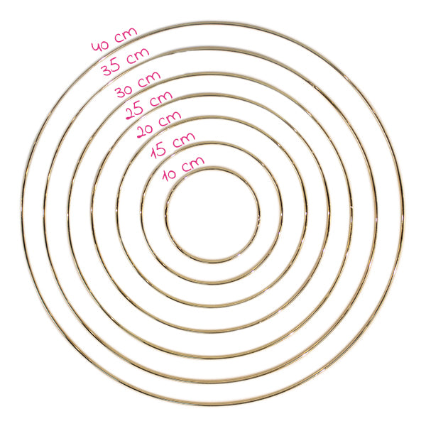 Yarn and Colors Gold Metalen Ring 25 cm