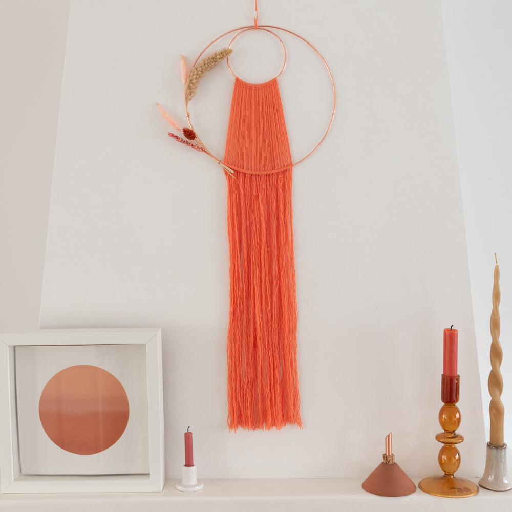 Waterfall wall hanging — gemaakt met Yarn and Colors Waterfall Wall Hanging Macramé Pakket (2)