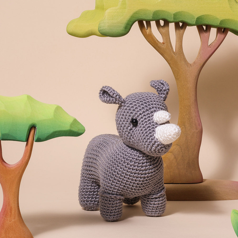 Yarnzoo - Neushoorn Noah Garenpakket - Exclusief Patroon