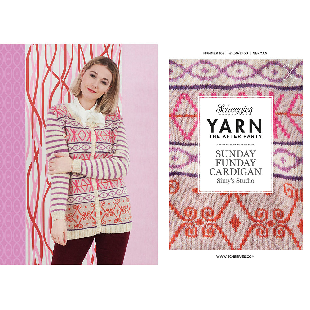 YARN The After Party nr.102 Sunday Funday Cardigan DE