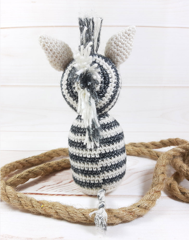 Zebra achterkant — gemaakt met Zebra Garenpakket - Exclusief Patroon