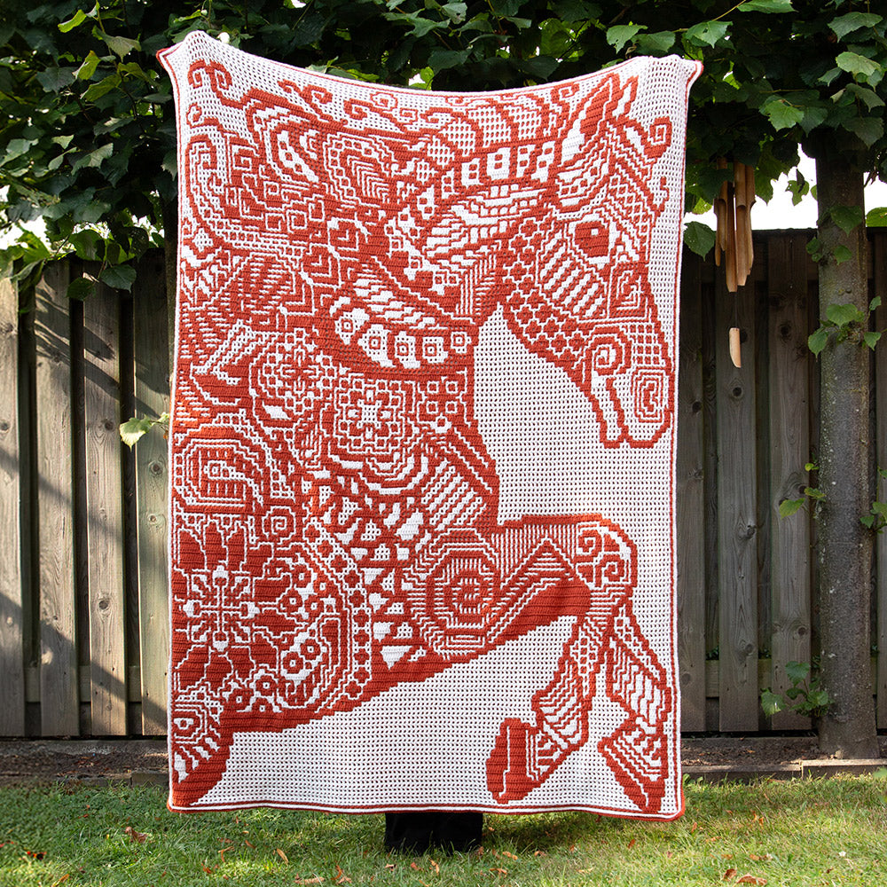 Zen Tangle Horse - AdO Crochet - Interlocking Haakpatroon (digital)
